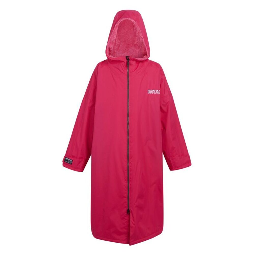 Regatta Unisex Adult Waterproof Fleece Lined Changing Robe / Pink Potion